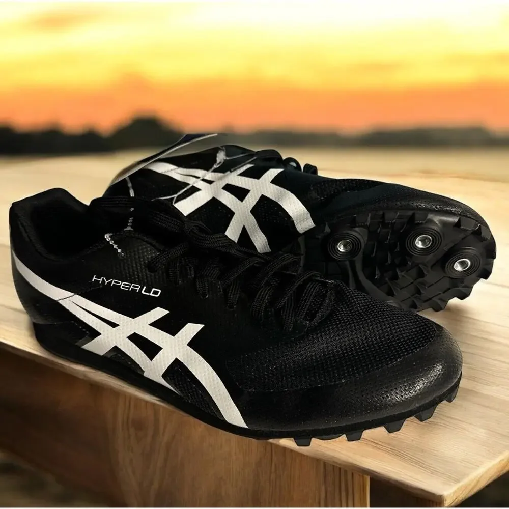 ASICS Hyper MD 7 Size 7H Unisex Track & Field Shoes Blk/Wht NEW (no Spikes)